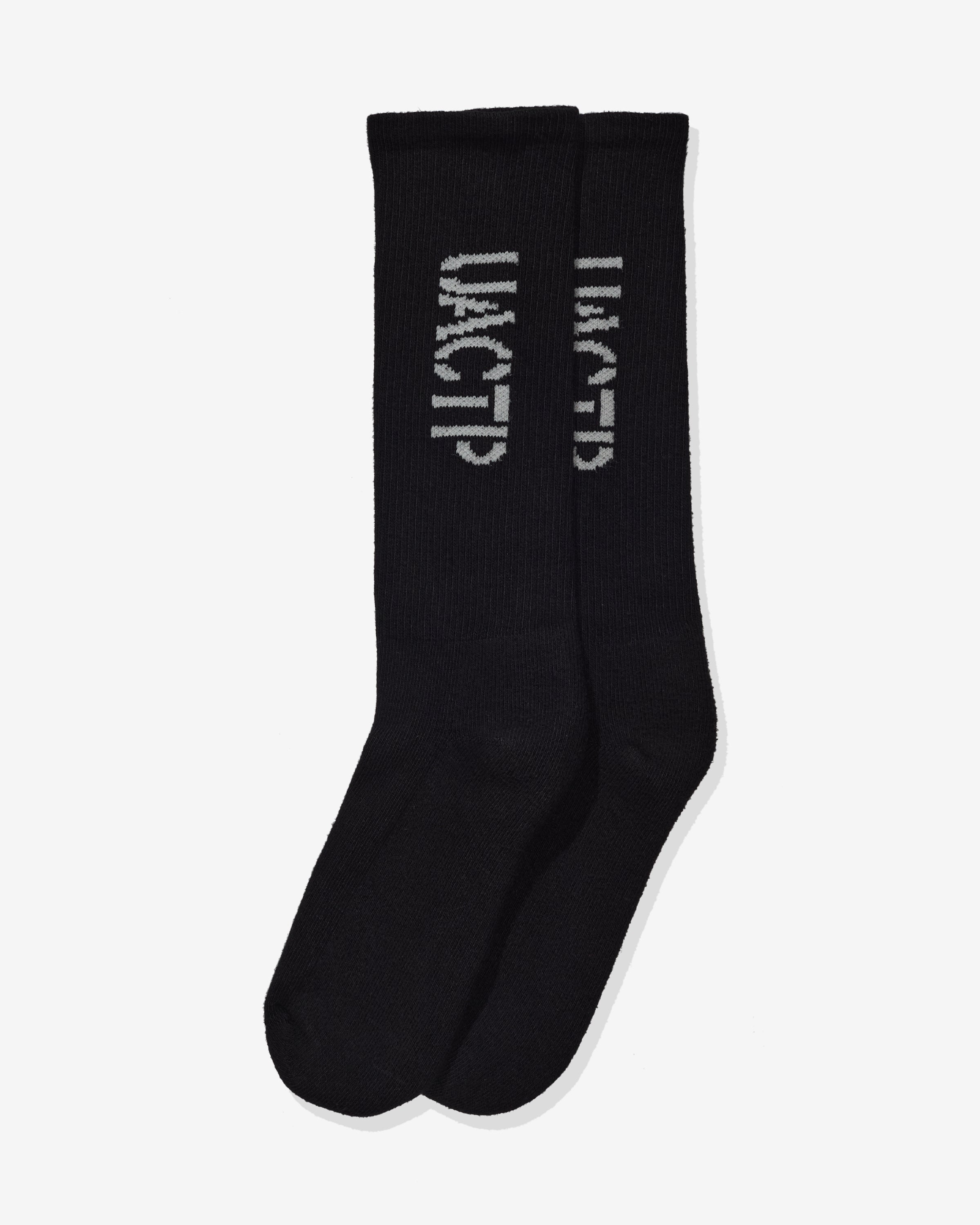 UACTP STENCIL CREW SOCK - BLACK