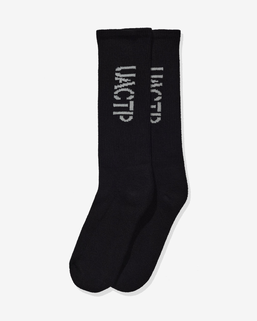 UACTP STENCIL CREW SOCK - BLACK - UACTP STENCIL CREW SOCK - BLACK