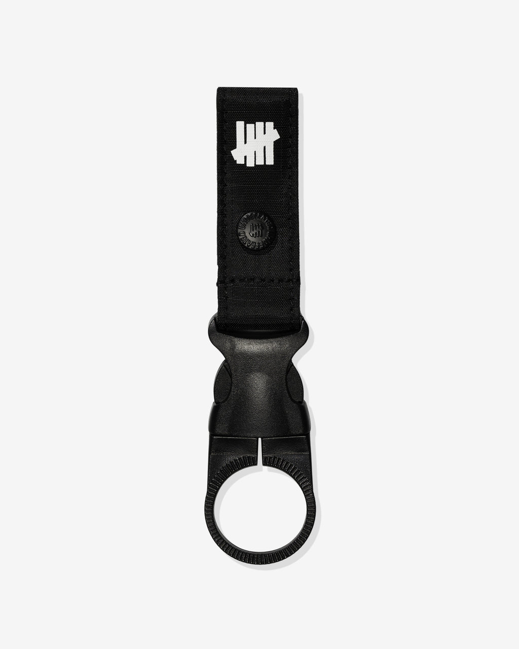 UNDEFEATED RIPSTOP WATER BOTTLE STRAP KEYCHAIN - BLACK