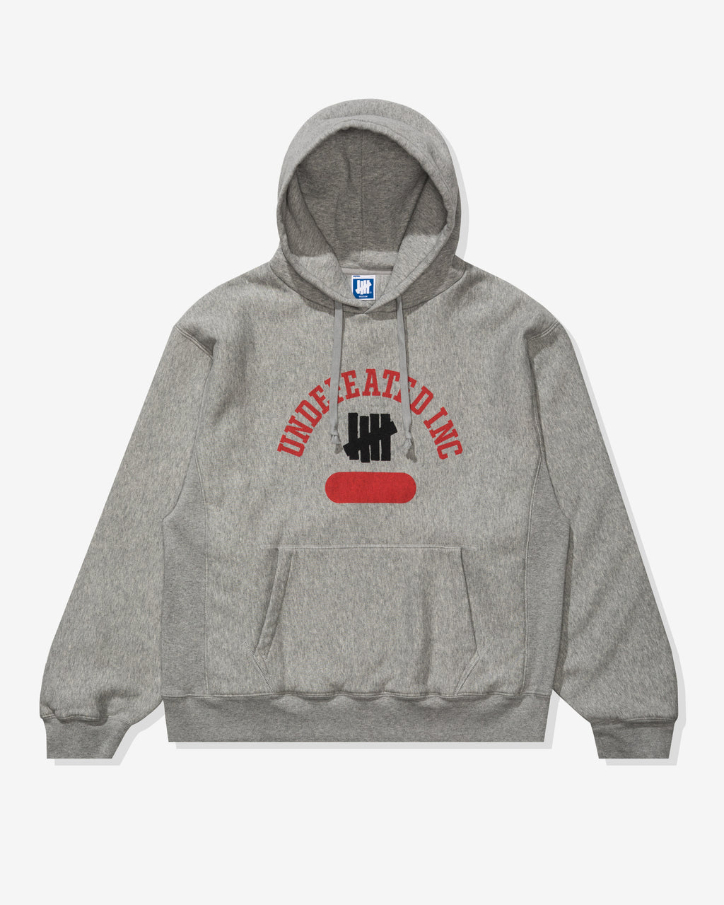 UNDEFEATED 2-PLY PULLOVER HOOD - HEATHER GREY