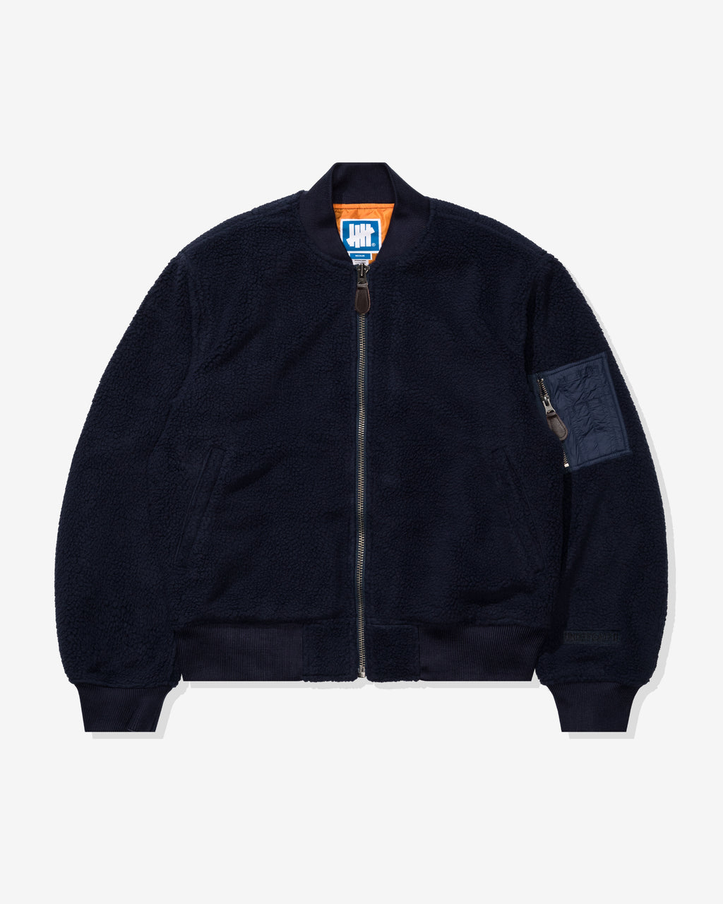 UNDEFEATED POLAR FLEECE MA-1 JACKET - DEEP NAVY