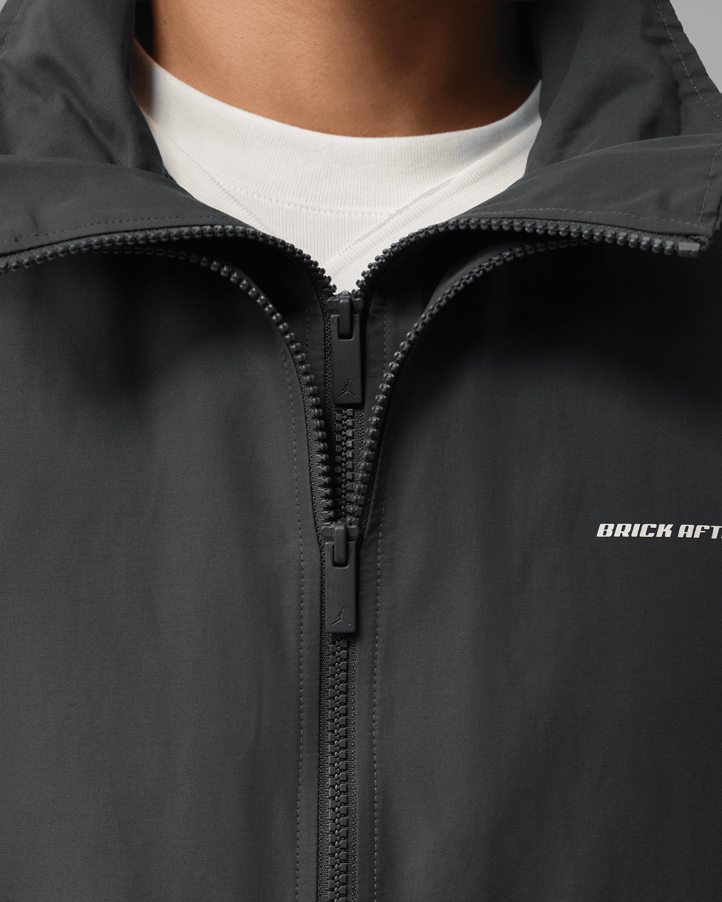 JORDAN BIKE AIR X NIGEL SYLVESTER 1/2 ZIP JACKET- ANTRACITE