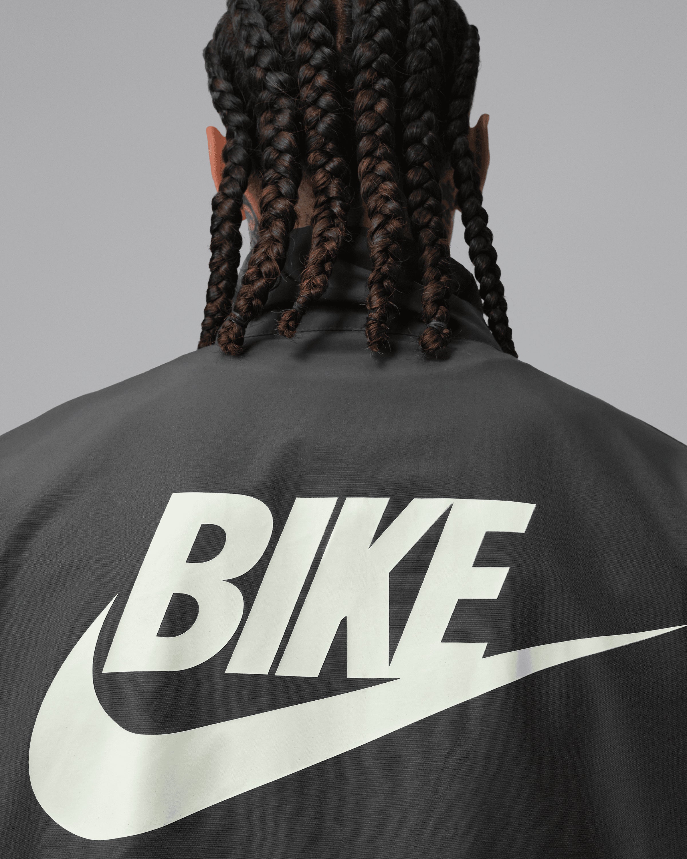 JORDAN BIKE AIR X NIGEL SYLVESTER 1/2 ZIP JACKET- ANTRACITE