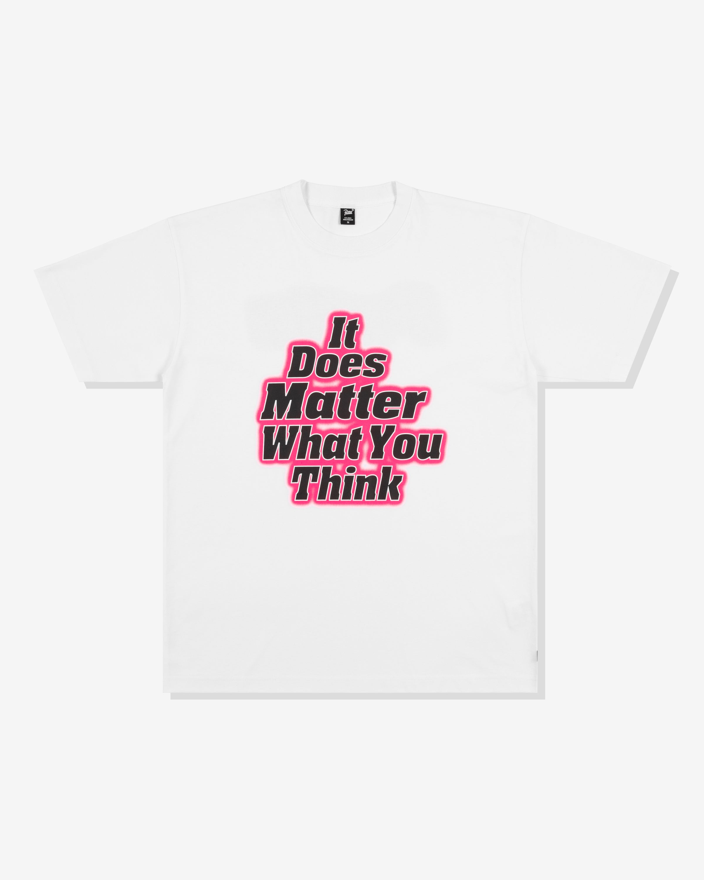 PATTA IT DOES MATTER WHAT YOU THINK TEE - WHITE
