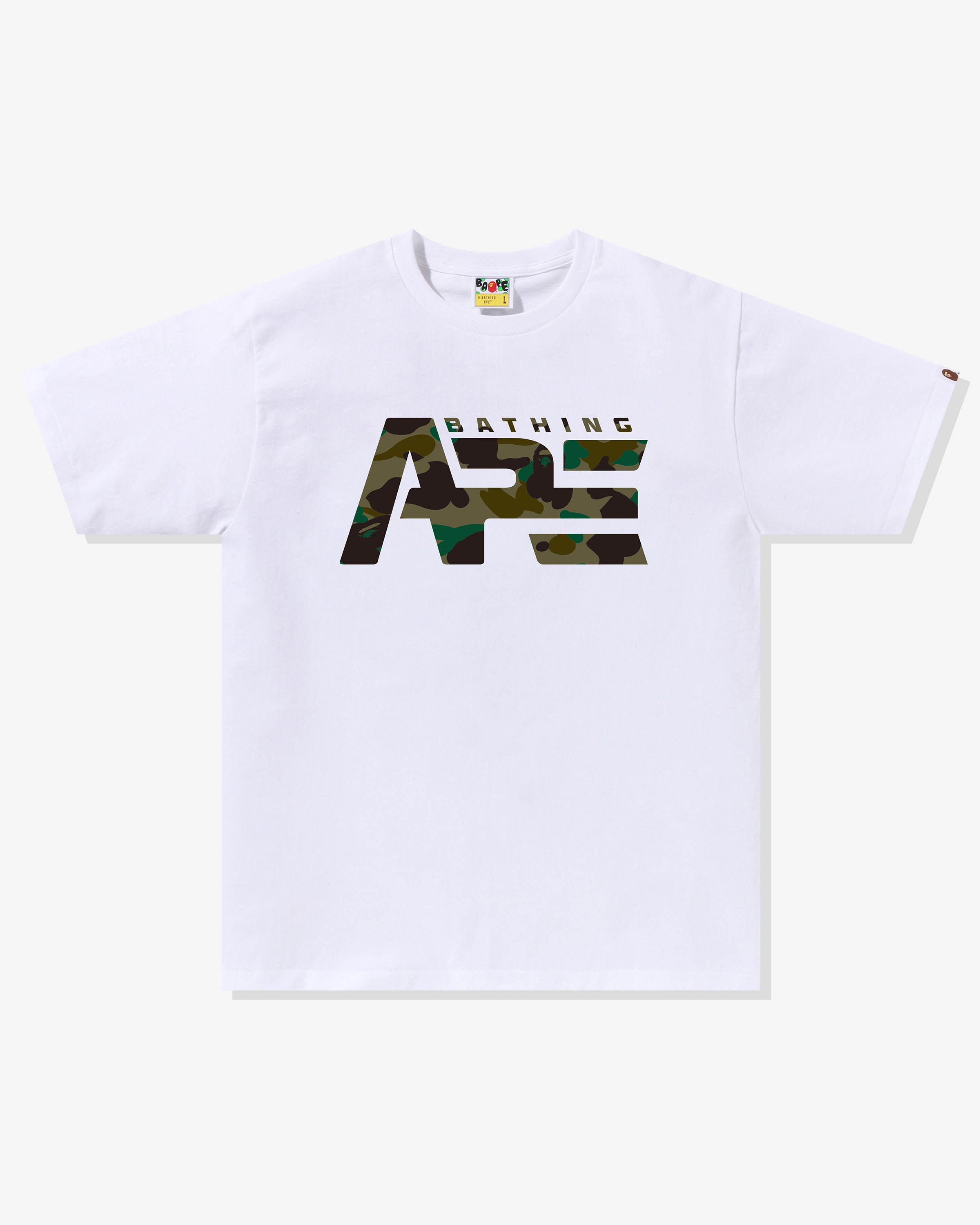 BAPE 1ST CAMO TACTICAL LOGO TEE - WHITE