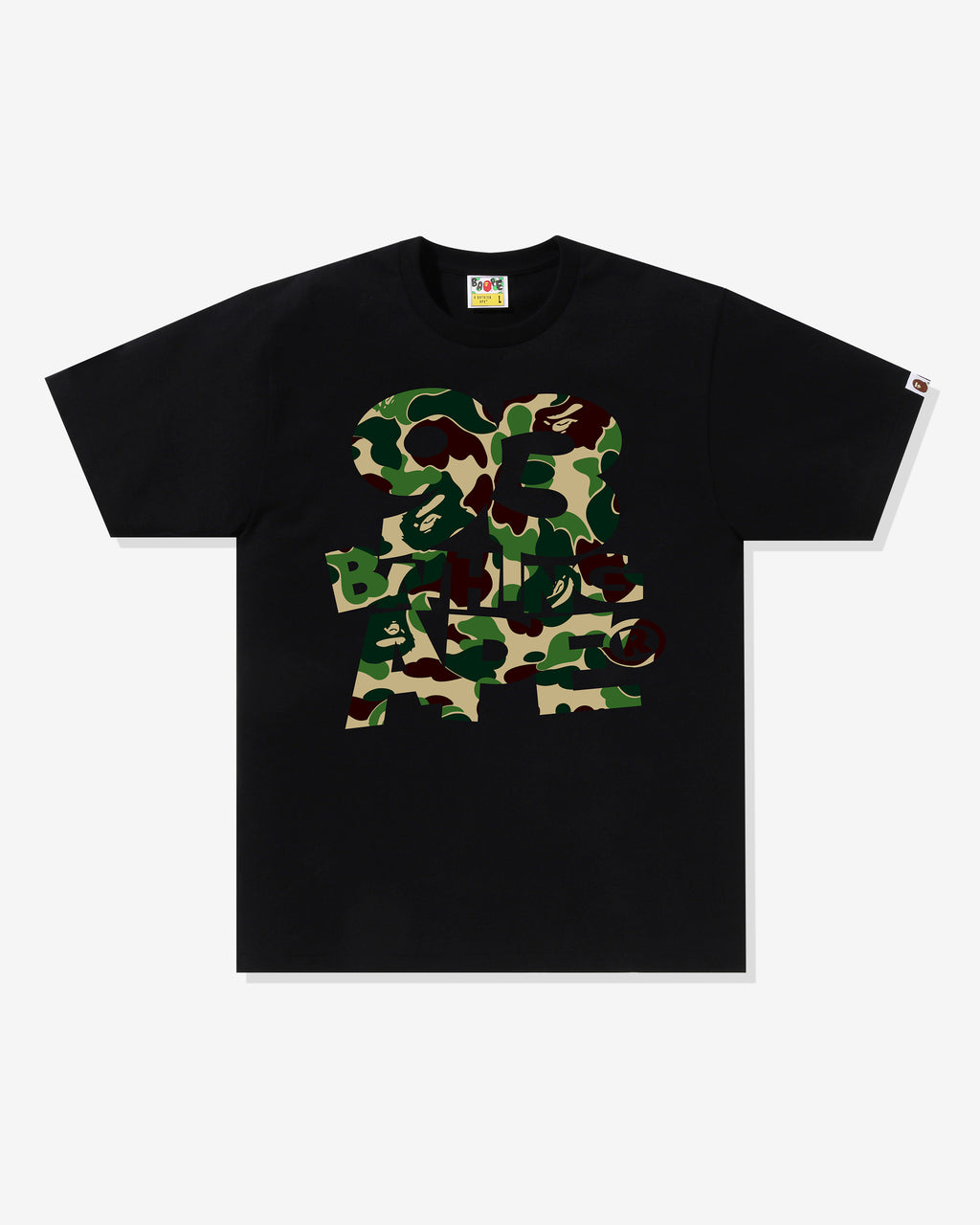 BAPE ABC CAMO 93 BATHING APE TEE - BLACK