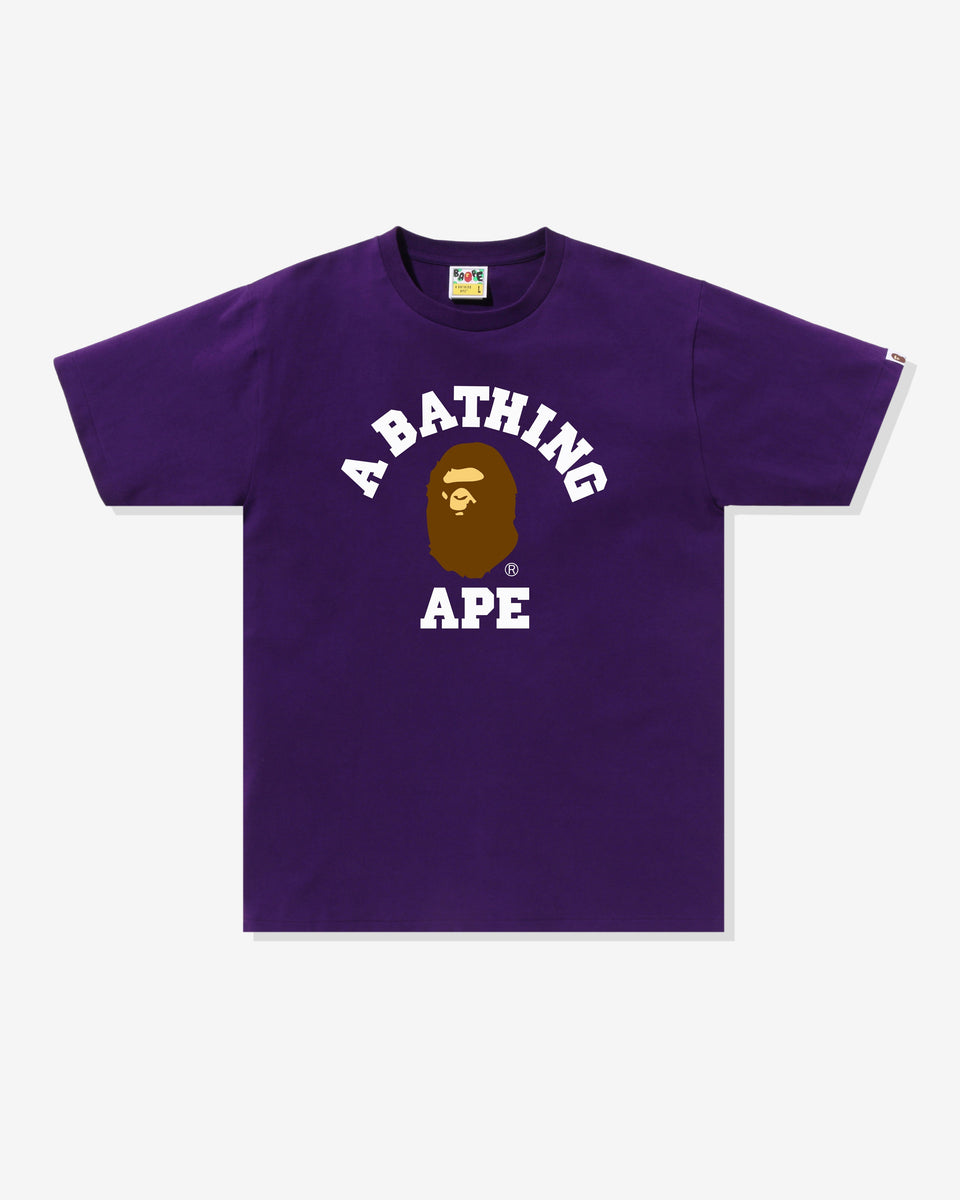 Bape x undefeated college tee Clearance