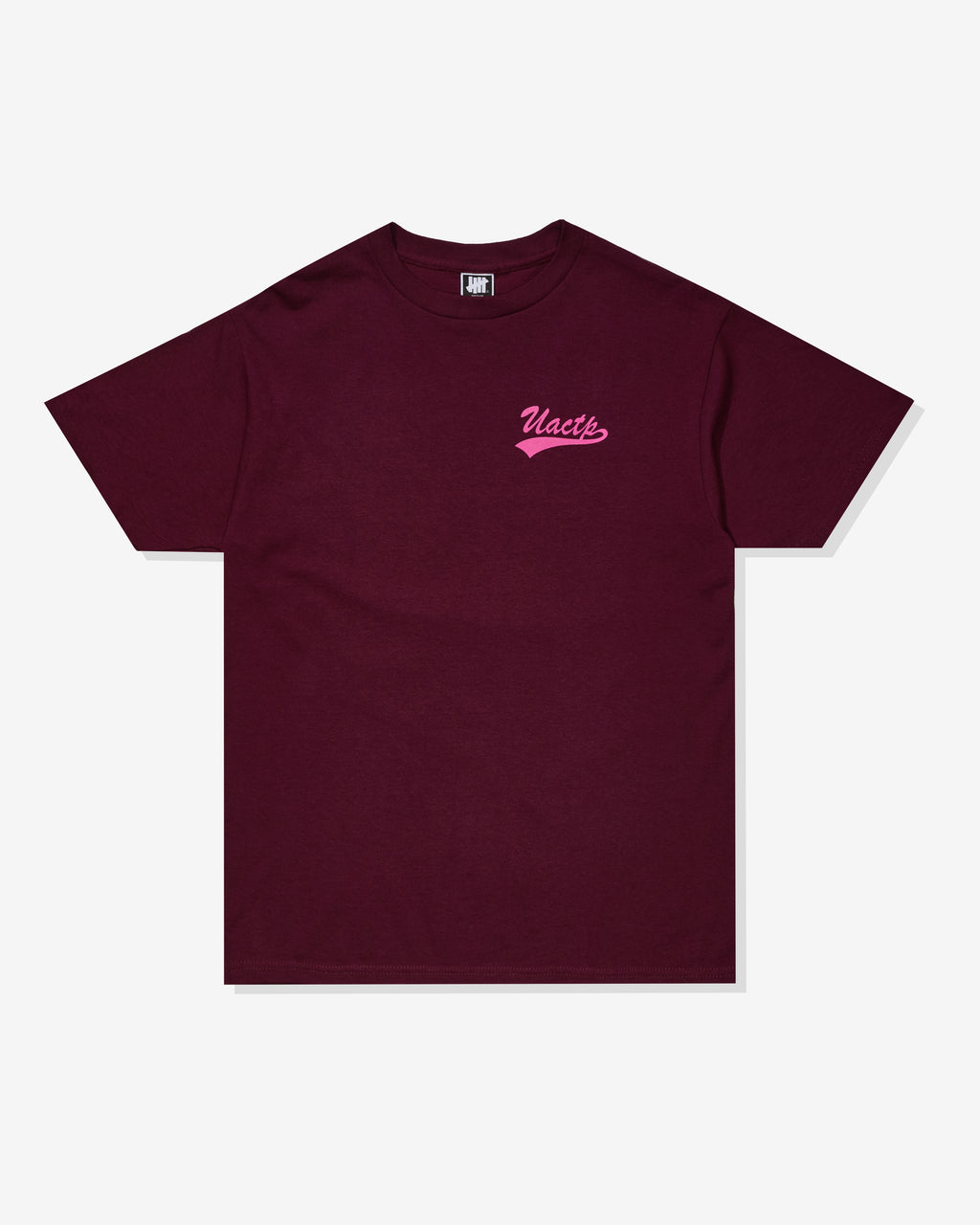 UACTP SCRIPT S/S TEE - BURGANDY