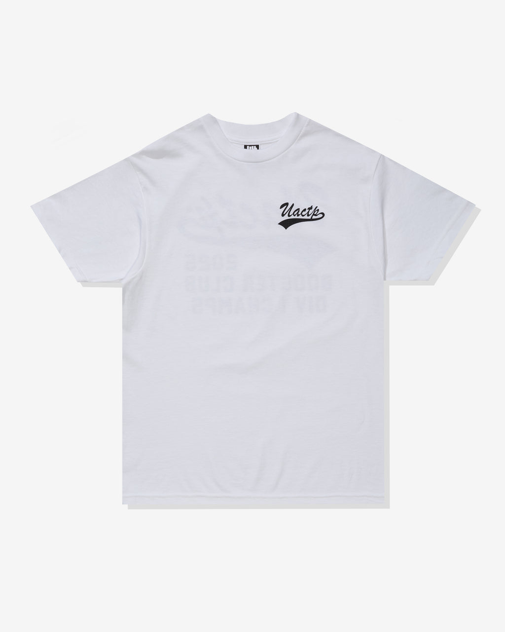 UACTP SCRIPT S/S TEE - WHITE