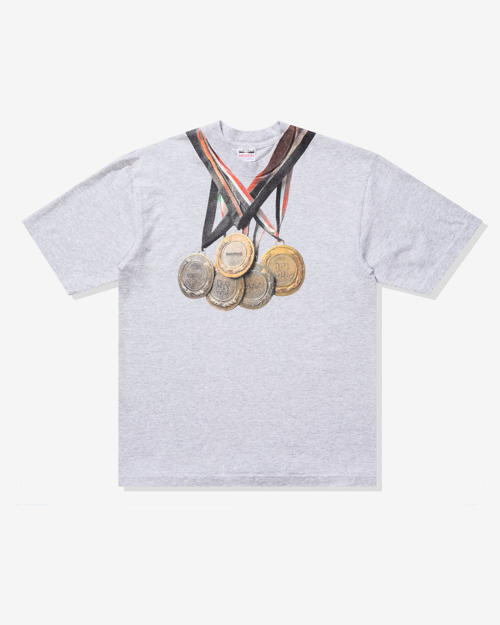 UNDEFEATED X BADFRIEND MEDALS S/S TEE - HEATHER GREY – Undefeated