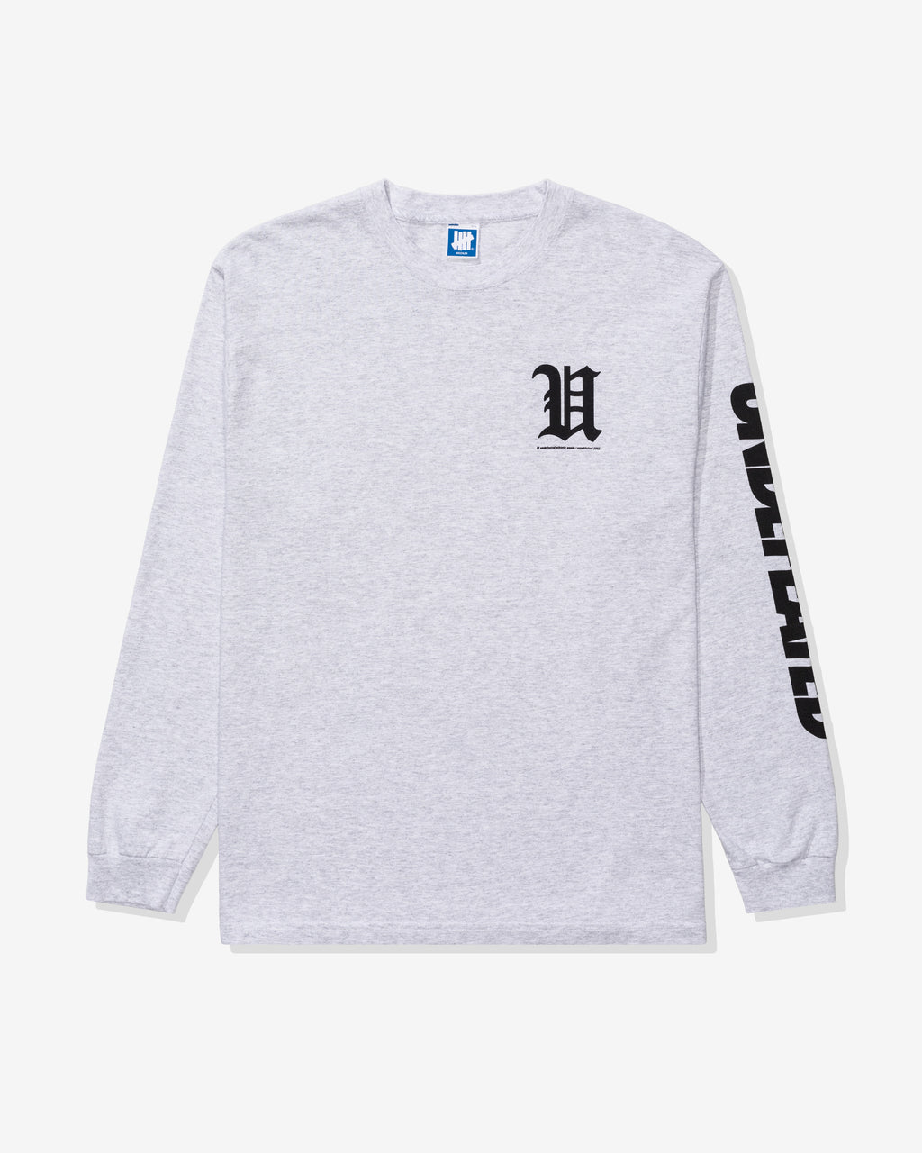 UNDEFEATED BIG LOCKUP L/S TEE - ASH