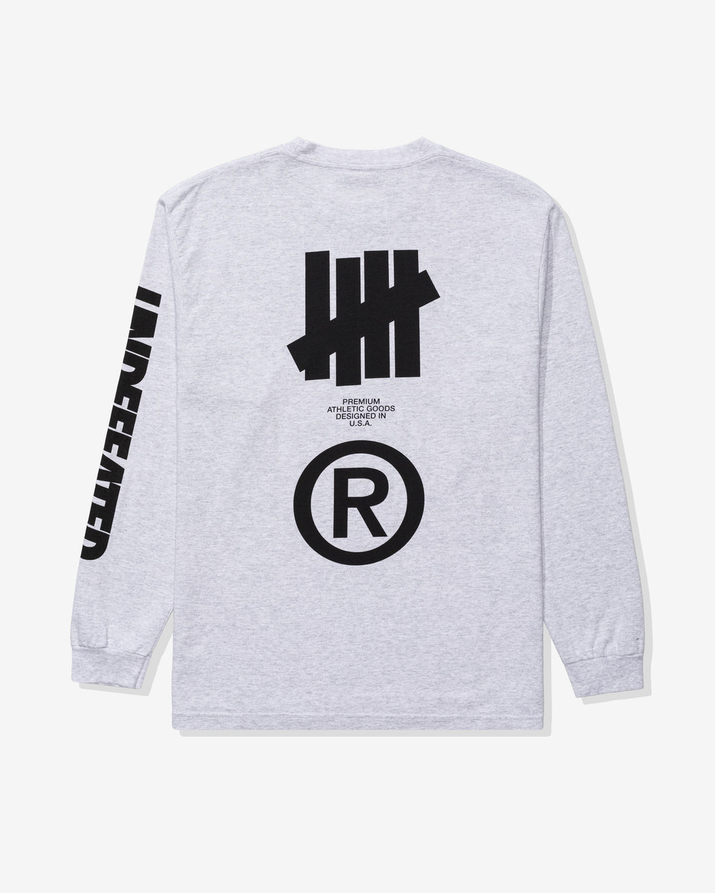 UNDEFEATED BIG LOCKUP L/S TEE - ASH