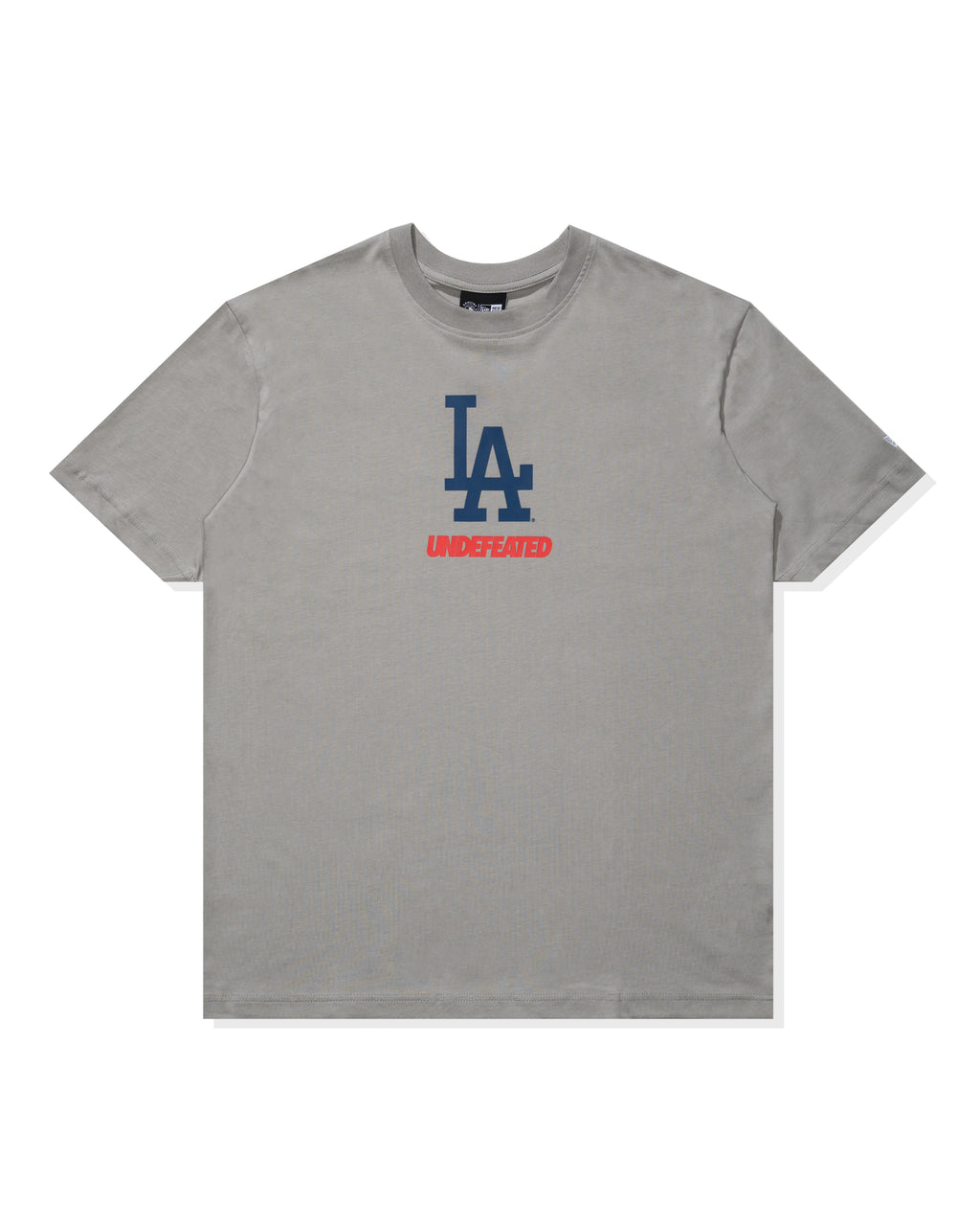 UNDEFEATED X NE X DODGERS STACKED LOGO S/S TEE - GREY
