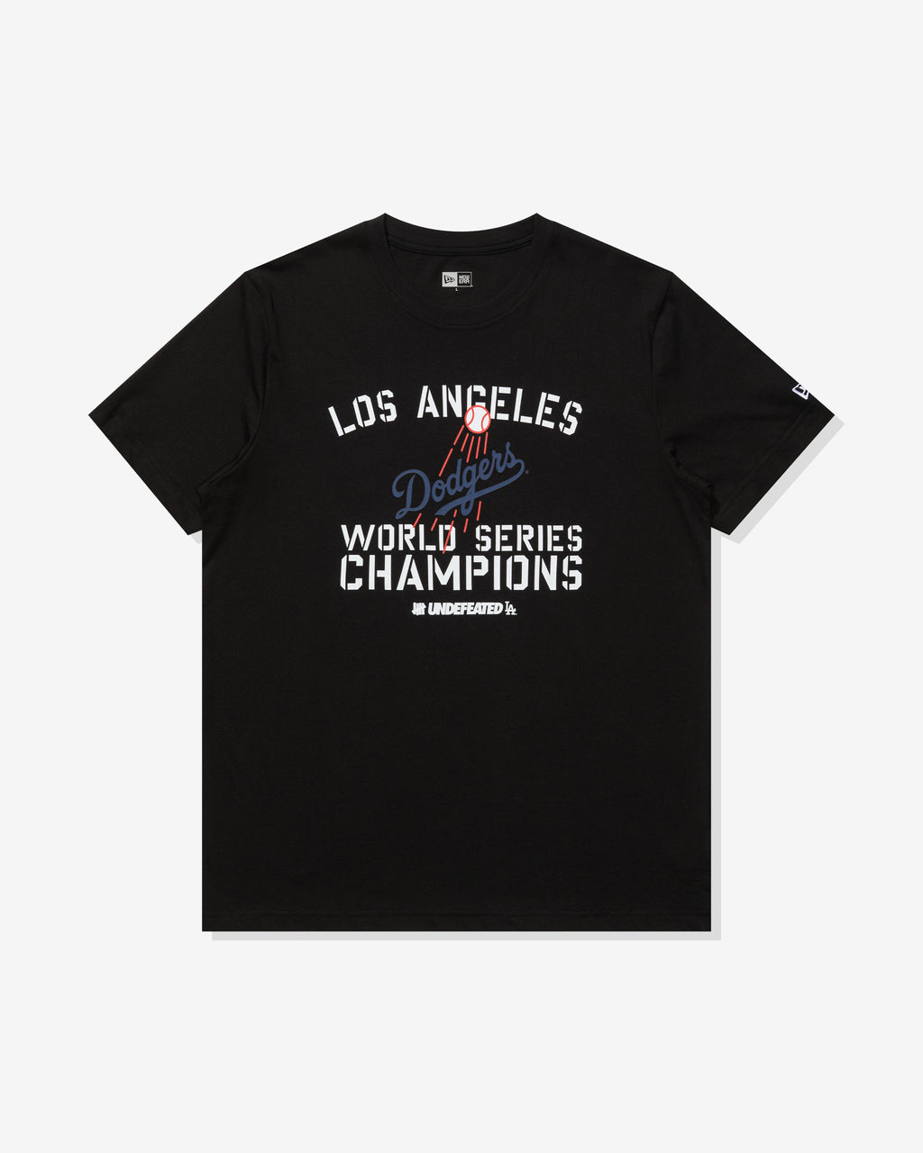 UNDEFEATED X NE X DODGERS STENCIL S/S TEE - BLACK