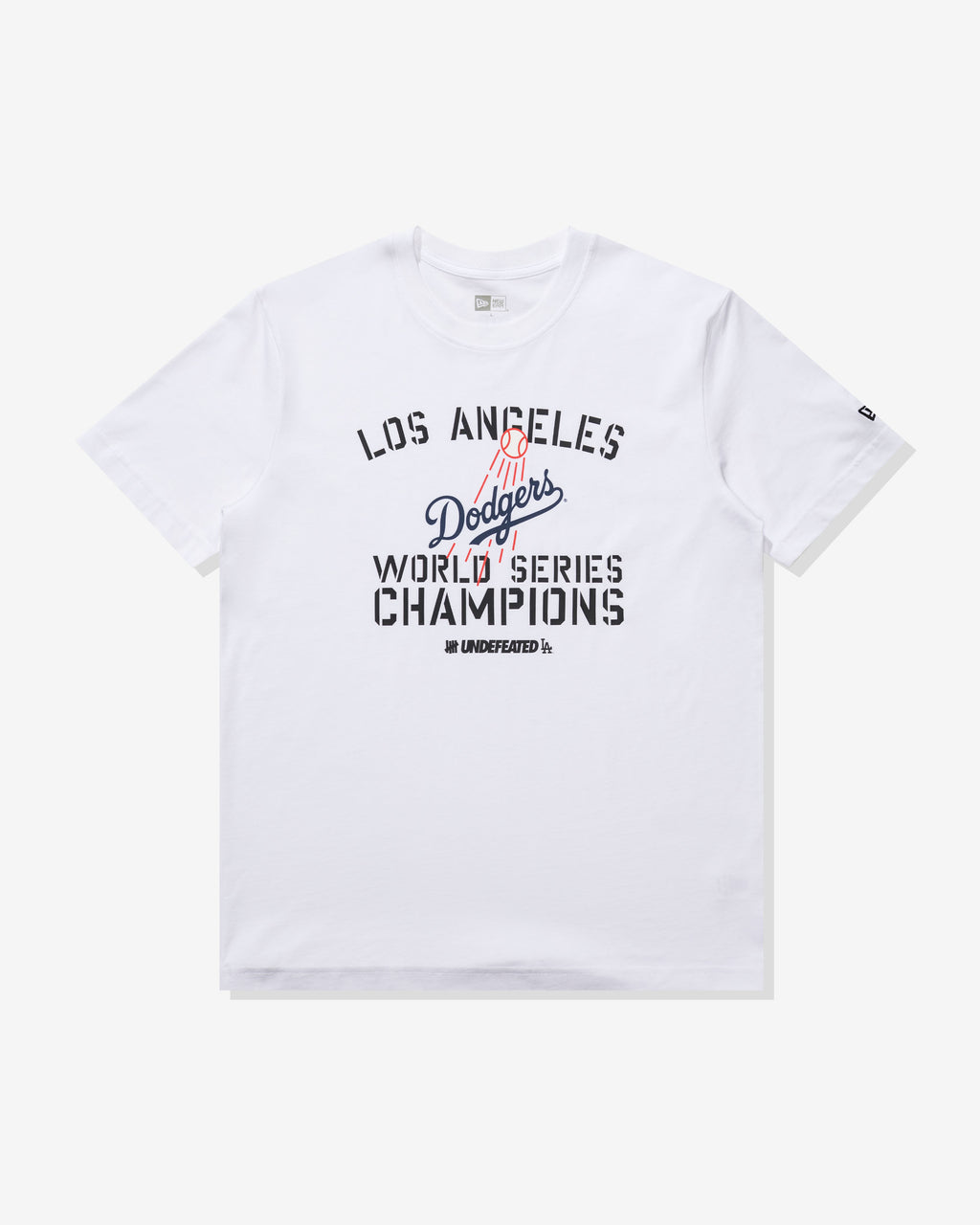 UNDEFEATED X NE X DODGERS STENCIL S/S TEE - WHITE