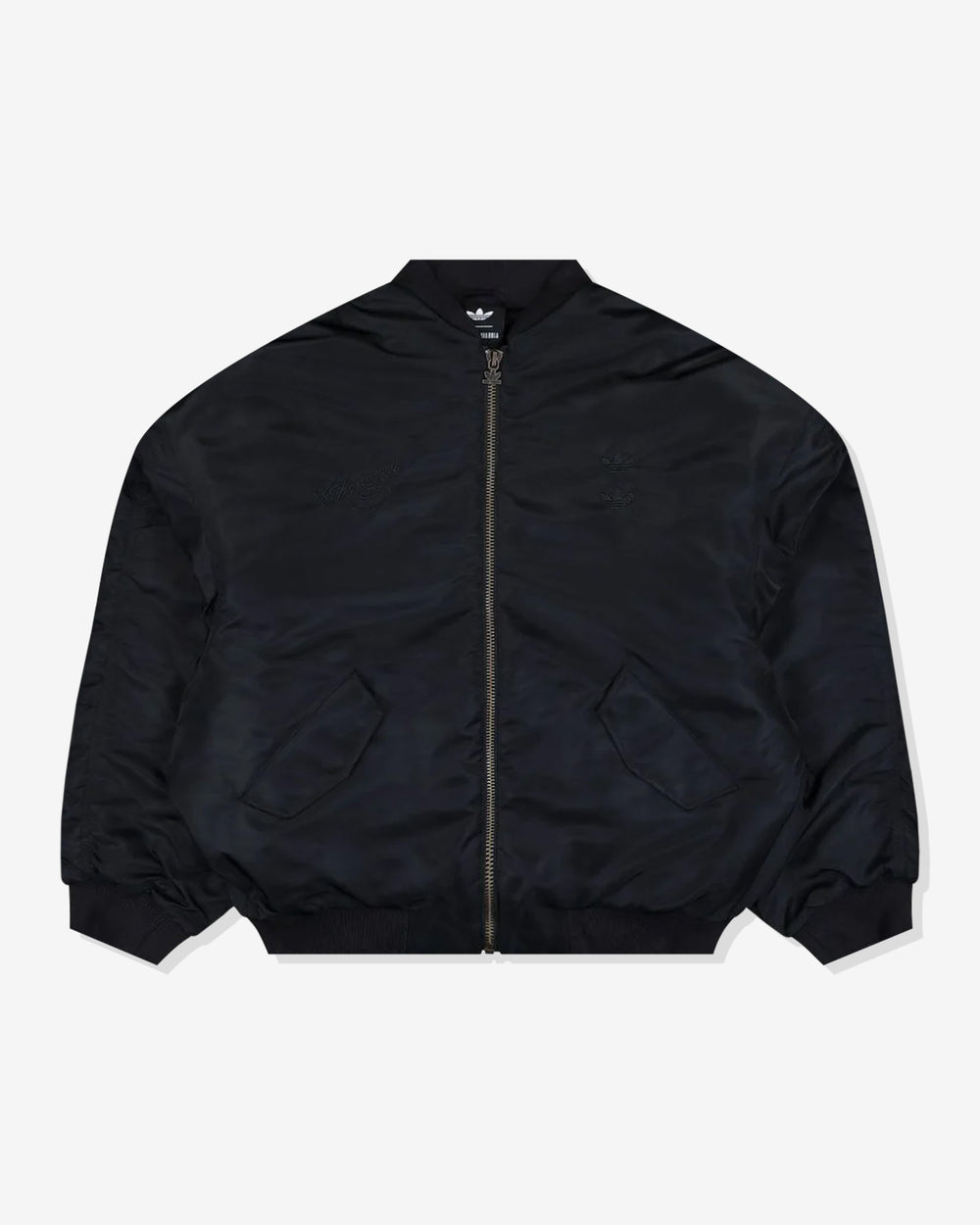 ADIDAS X WILLY CHAVARRIA SATIN BOMBER JACKET - BLACK – Undefeated