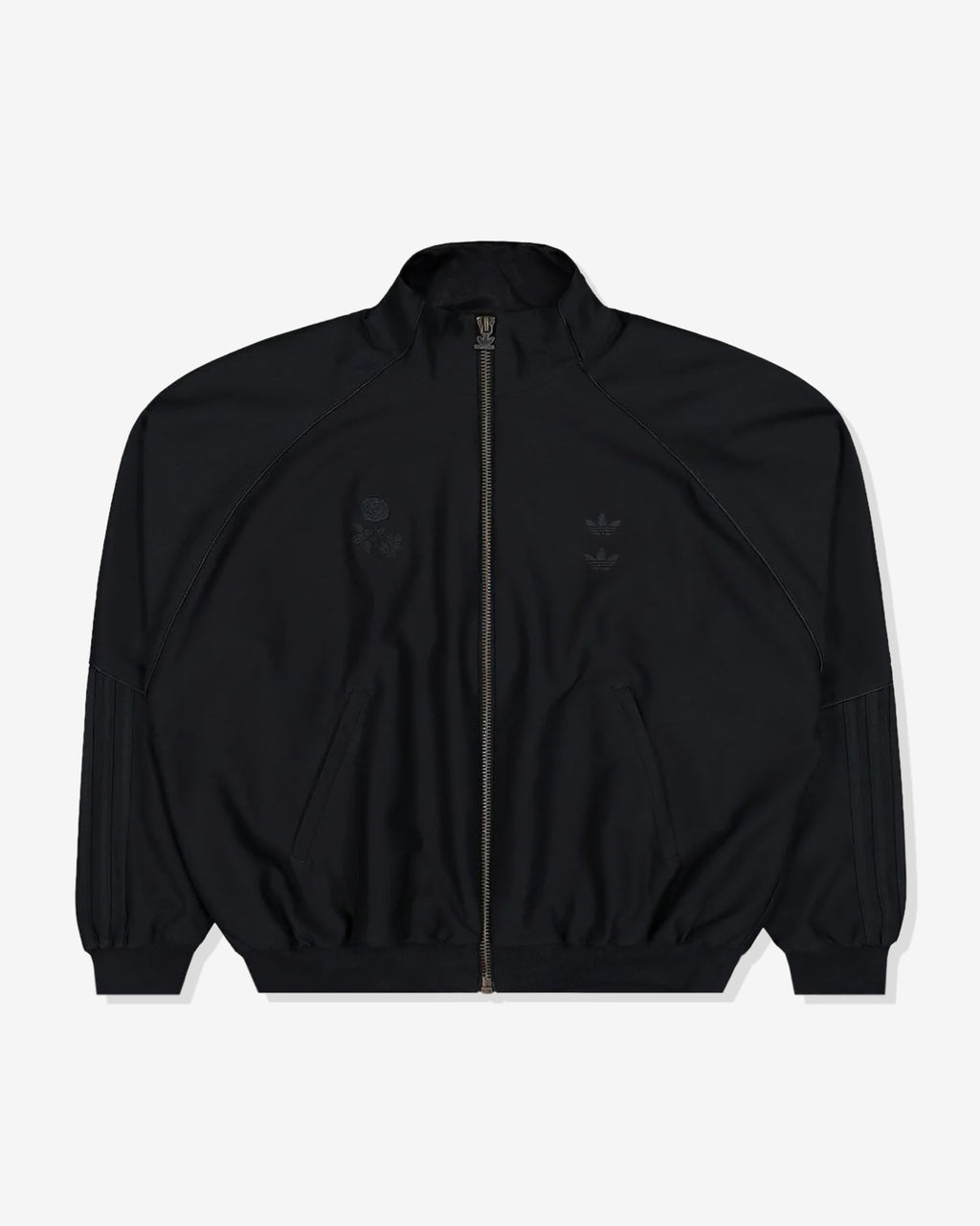 ADIDAS X WILLY CHAVARRIA TWILL TRACK JACKET - BLACK - ADIDAS X WILLY CHAVARRIA TWILL TRACK JACKET - BLACK
