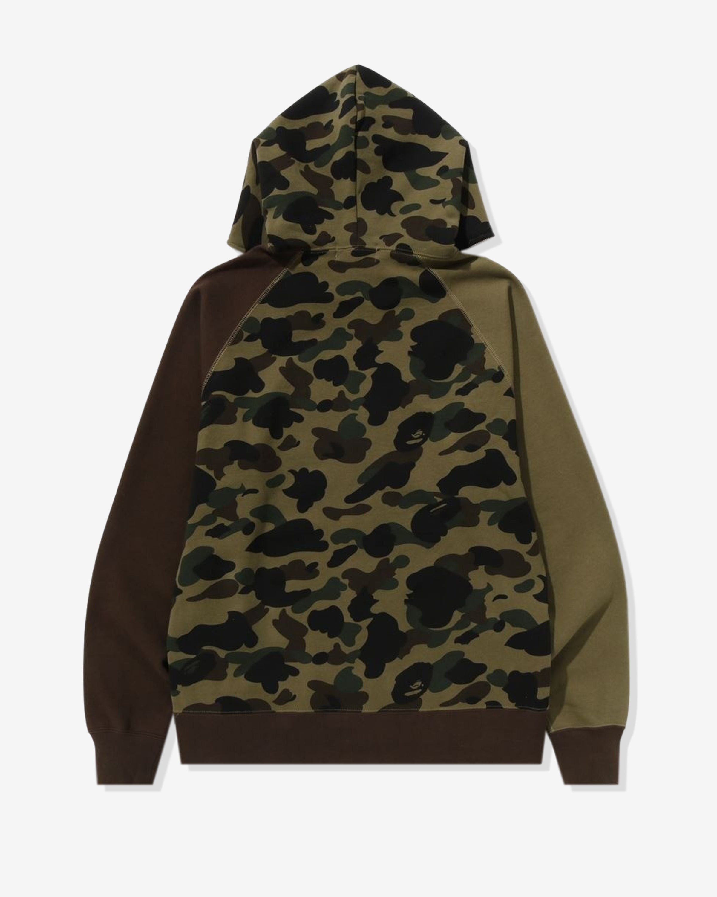 BAPE 1ST CAMO CRAZY COLLEGE FULL ZIP HOODIE - GREEN – Undefeated