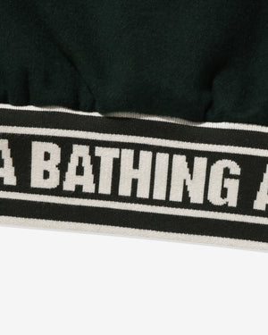 BAPE PATCH VARSITY JACKET - GREEN