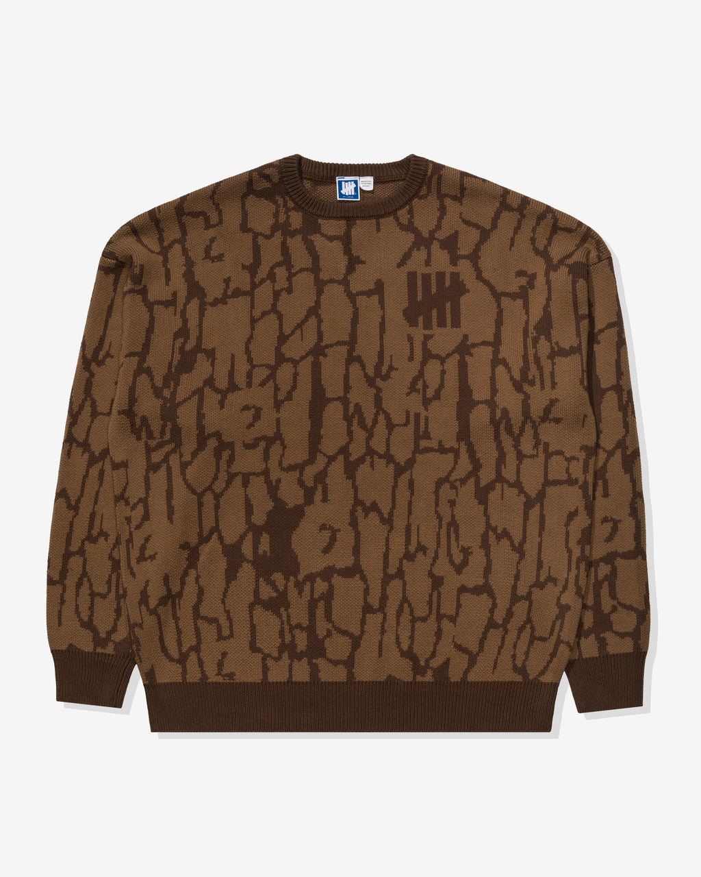 UNDEFEATED BARK CAMO SWEATER - BROWN