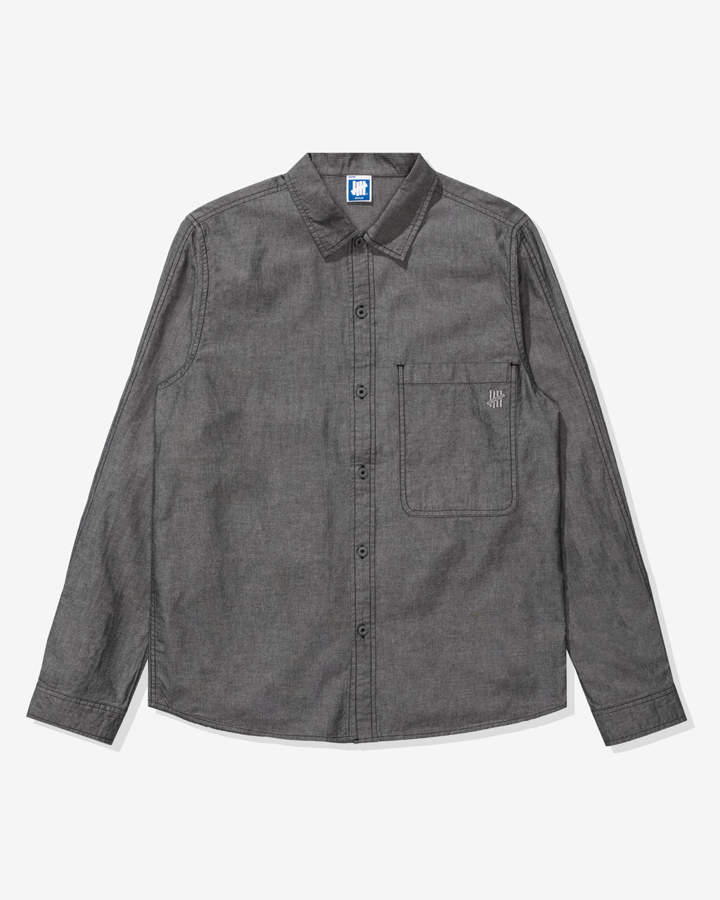 UNDEFEATED CHAMBRAY L/S SHIRT - BLACK