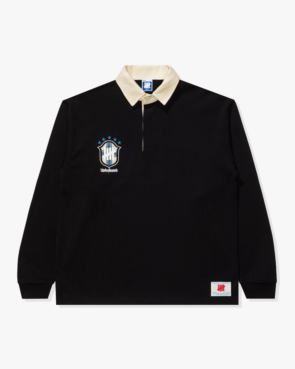 UNDEFEATED CREST L/S RUGBY - BLACK
