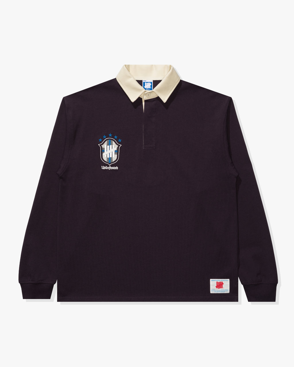 UNDEFEATED CREST L/S RUGBY - DEEP PURPLE