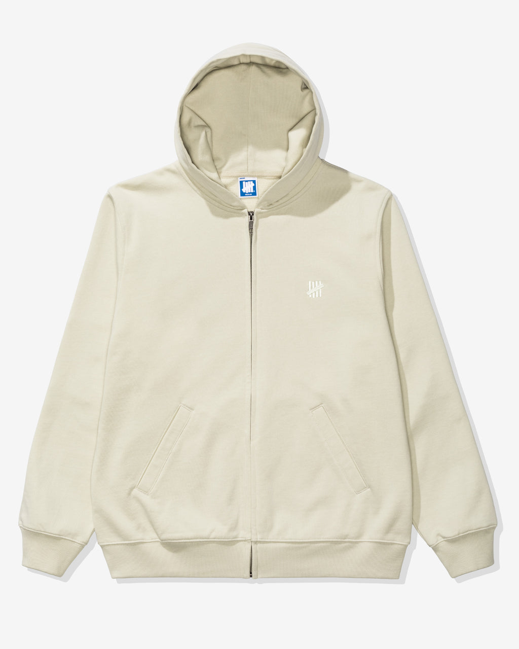 UNDEFEATED EMBROIDERED ZIP HOOD - PISTACHIO