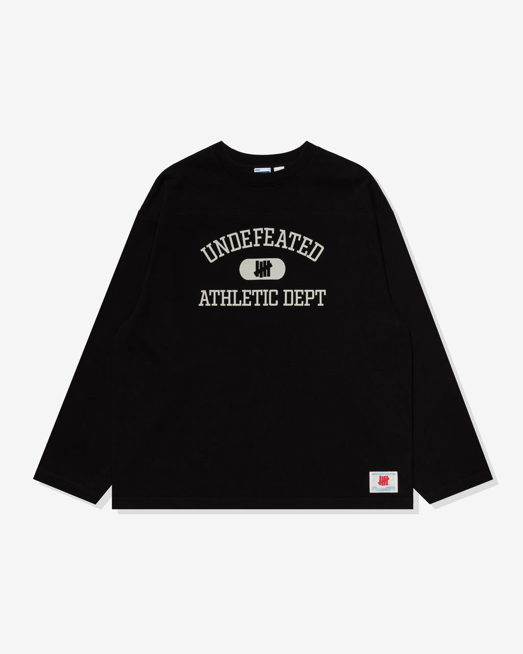 UNDEFEATED L/S FOOTBALL JERSEY - BLACK