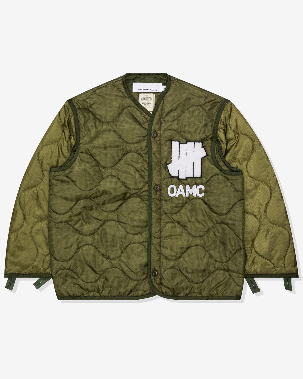 店舗安い undefeated 2020 ナイロンケミカルジャケット カーキ