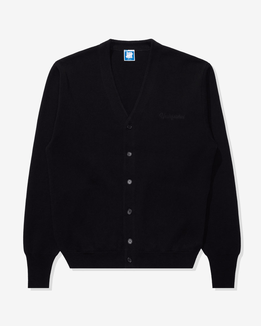 UNDEFEATED SCRIPT CARDIGAN - BLACK
