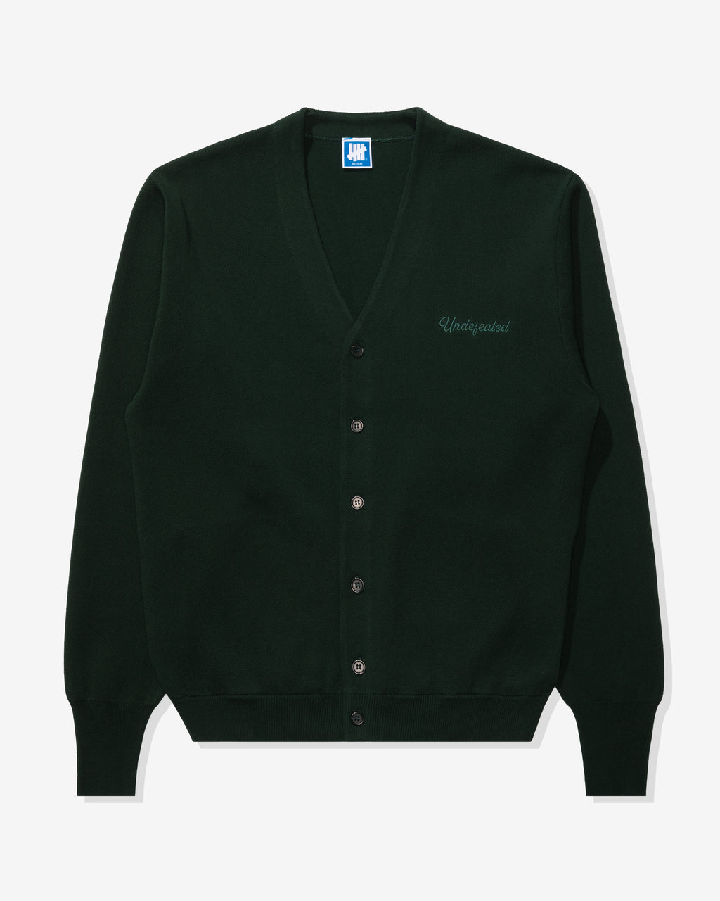 UNDEFEATED SCRIPT CARDIGAN - GREEN