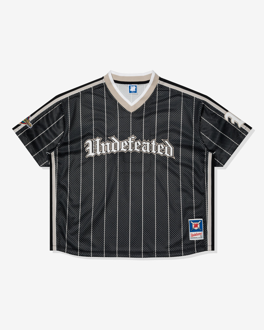 黒色ベースボールシャツ　UNDEFEATED UNDEFEATED S/S BASEBALL JERSEY – Undefeated