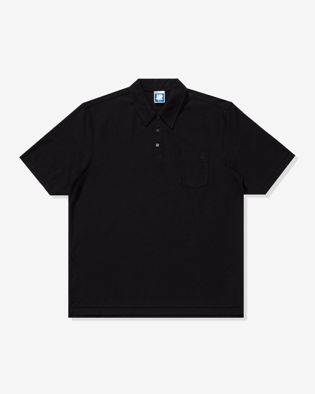 UNDEFEATED S/S POLO TEE - BLACK