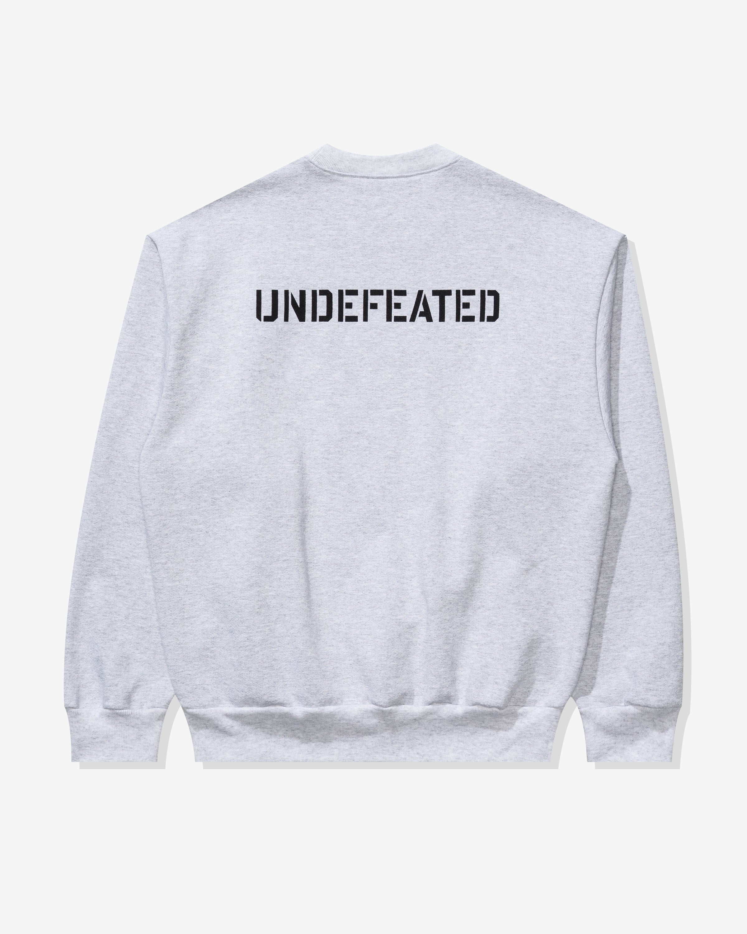 UNDEFEATED STENCIL CREWNECK - ASH
