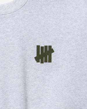 UNDEFEATED STENCIL CREWNECK - ASH – Undefeated UNDEFEATED STENCIL CREWNECK - ASH – Undefeated