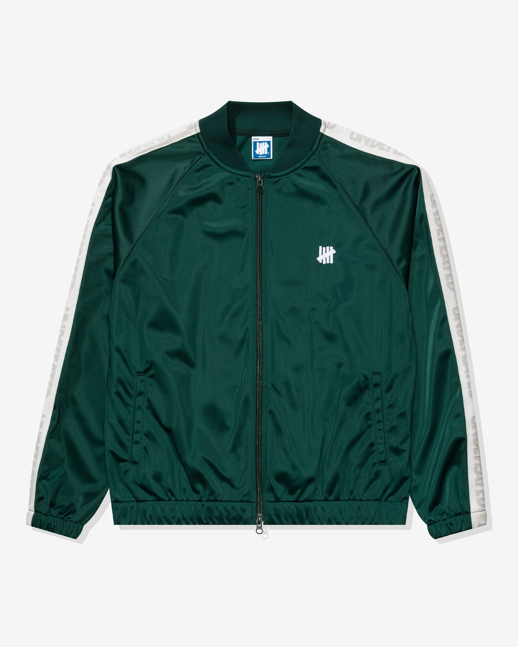UNDEFEATED TAPED TRACK JACKET - GREEN