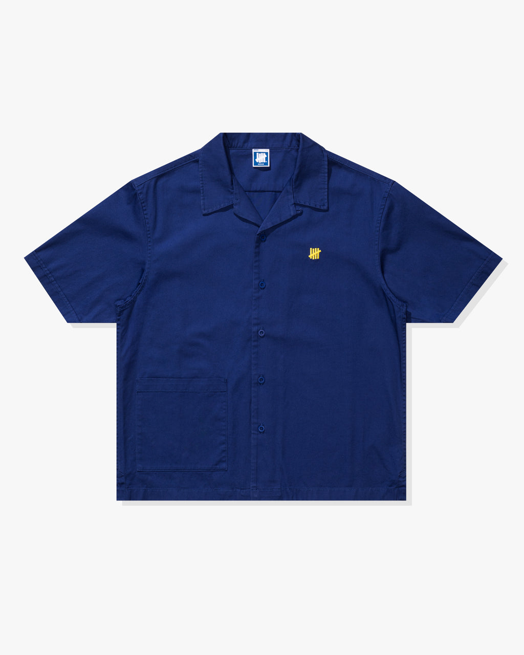 UNDEFEATED TWILL S/S BUTTON DOWN - BLUE