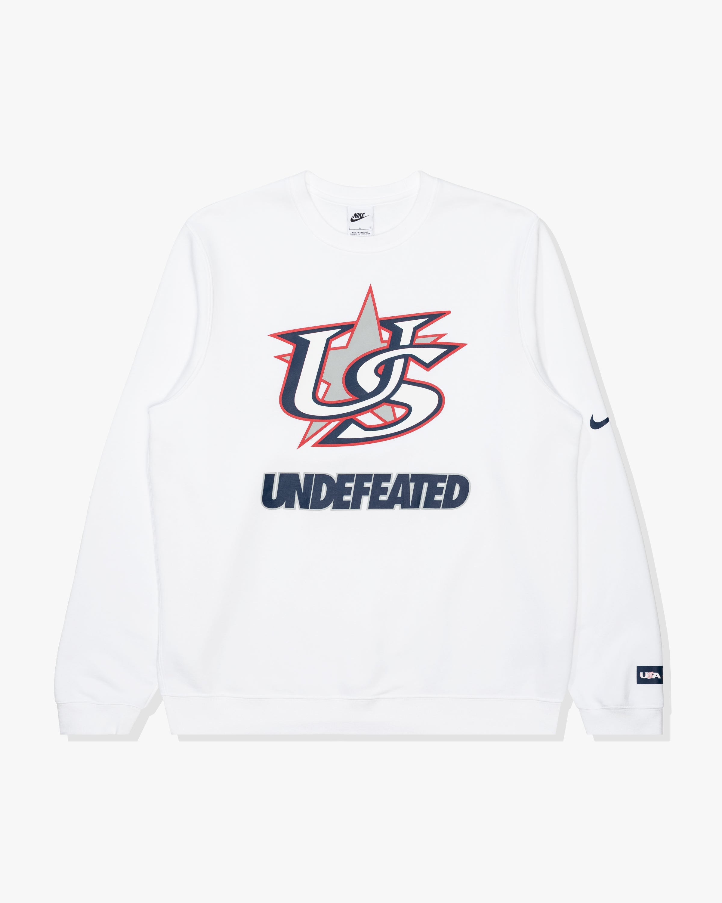 UNDEFEATED X WBC USA CREWNECK - WHITE – Undefeated