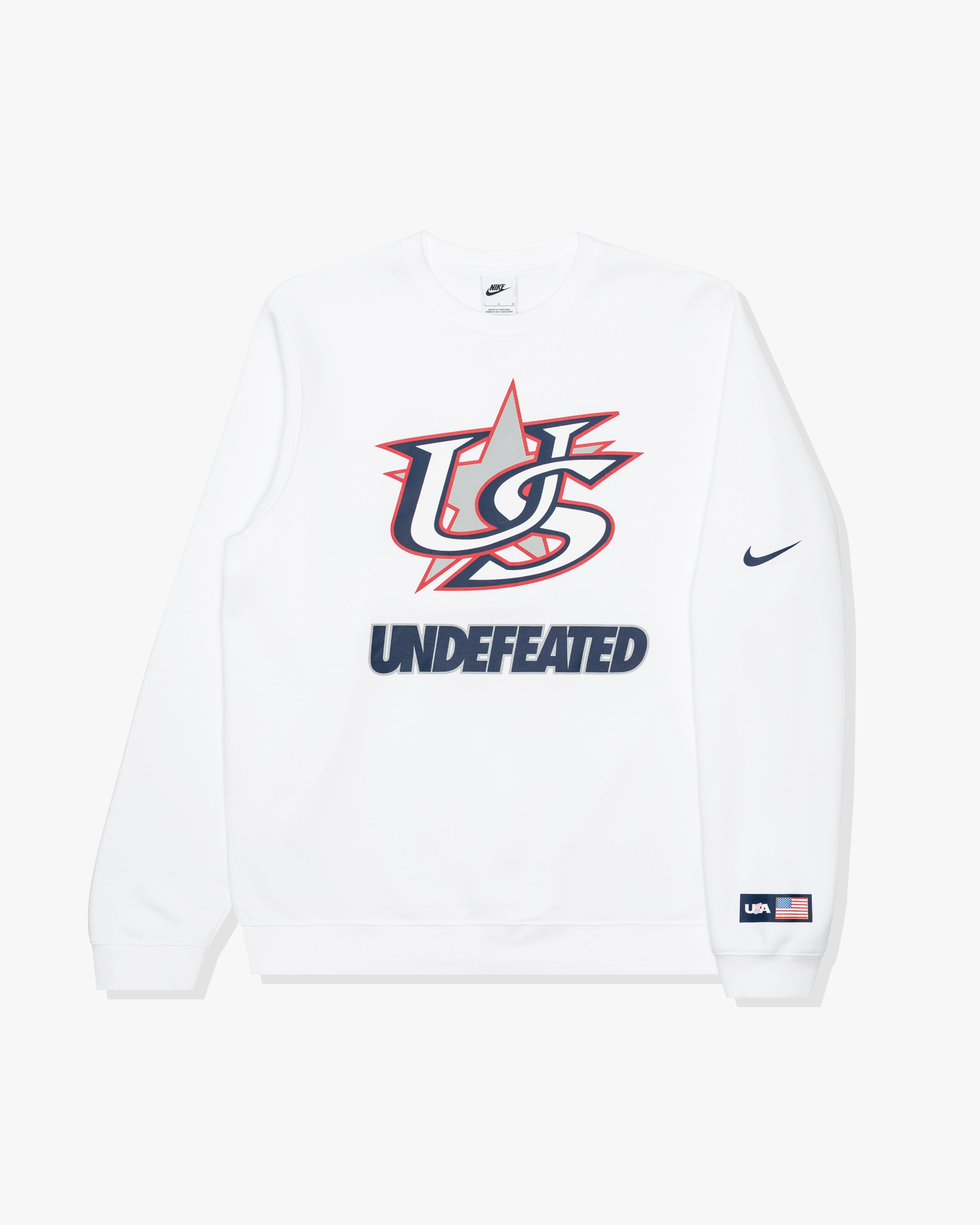 UNDEFEATED X WBC USA CREWNECK - WHITE – Undefeated