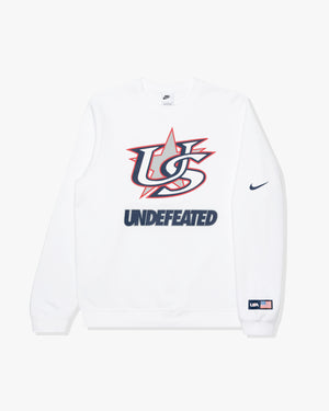 UNDEFEATED X WBC USA CREWNECK - WHITE – Undefeated