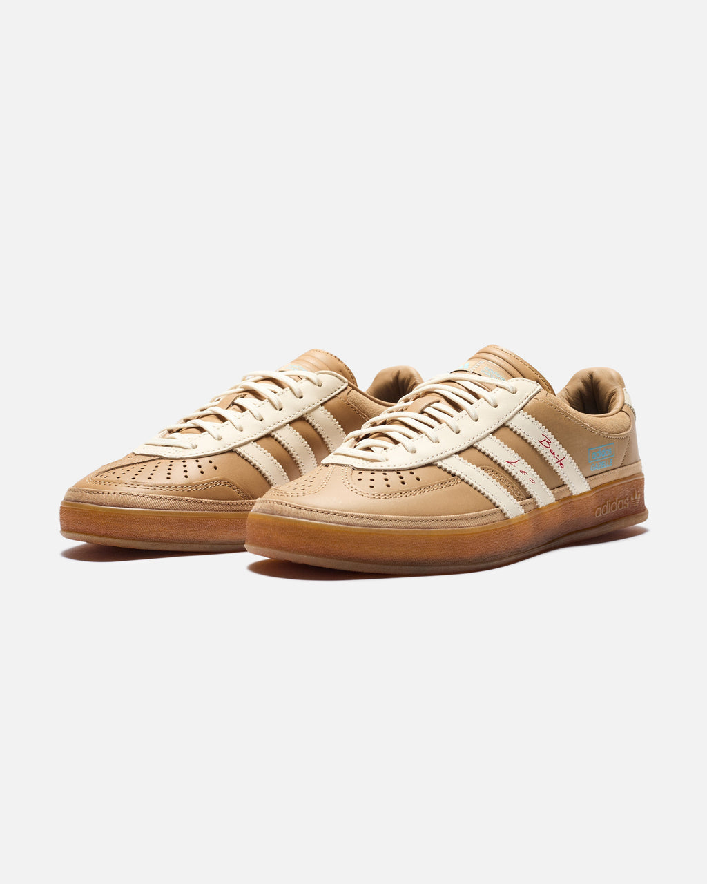 ADIDAS BB X LM GAZELLE INDOOR - CARDBO/ CREWHT/ WILBRN - ADIDAS BB X LM GAZELLE INDOOR - CARDBO/ CREWHT/ WILBRN