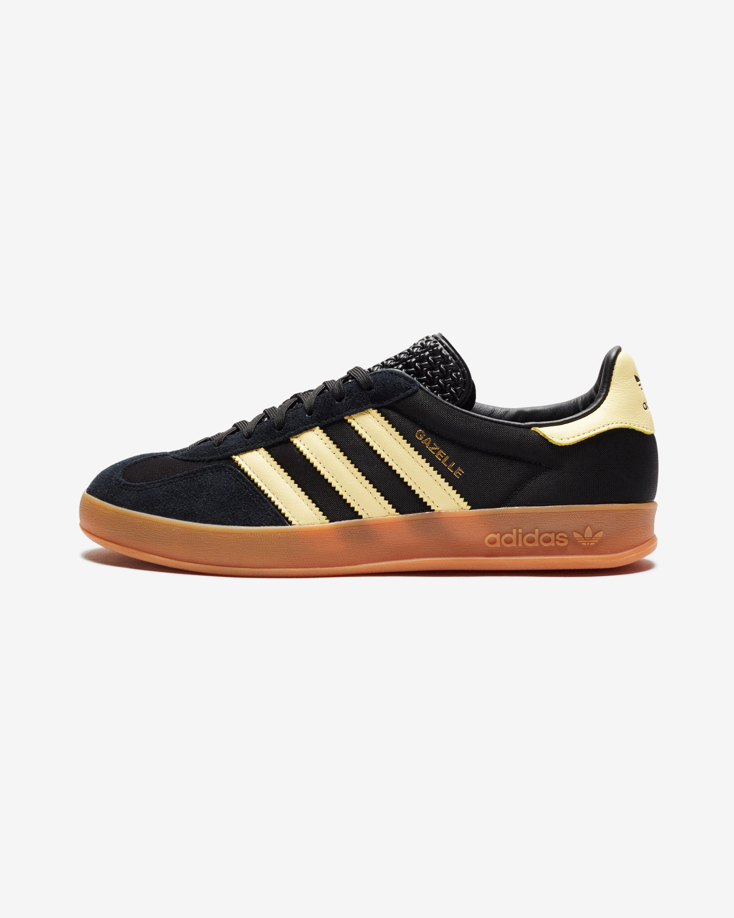 ADIDAS GAZELLE INDOOR - CBLACK/ ALMYEL/ GUM2