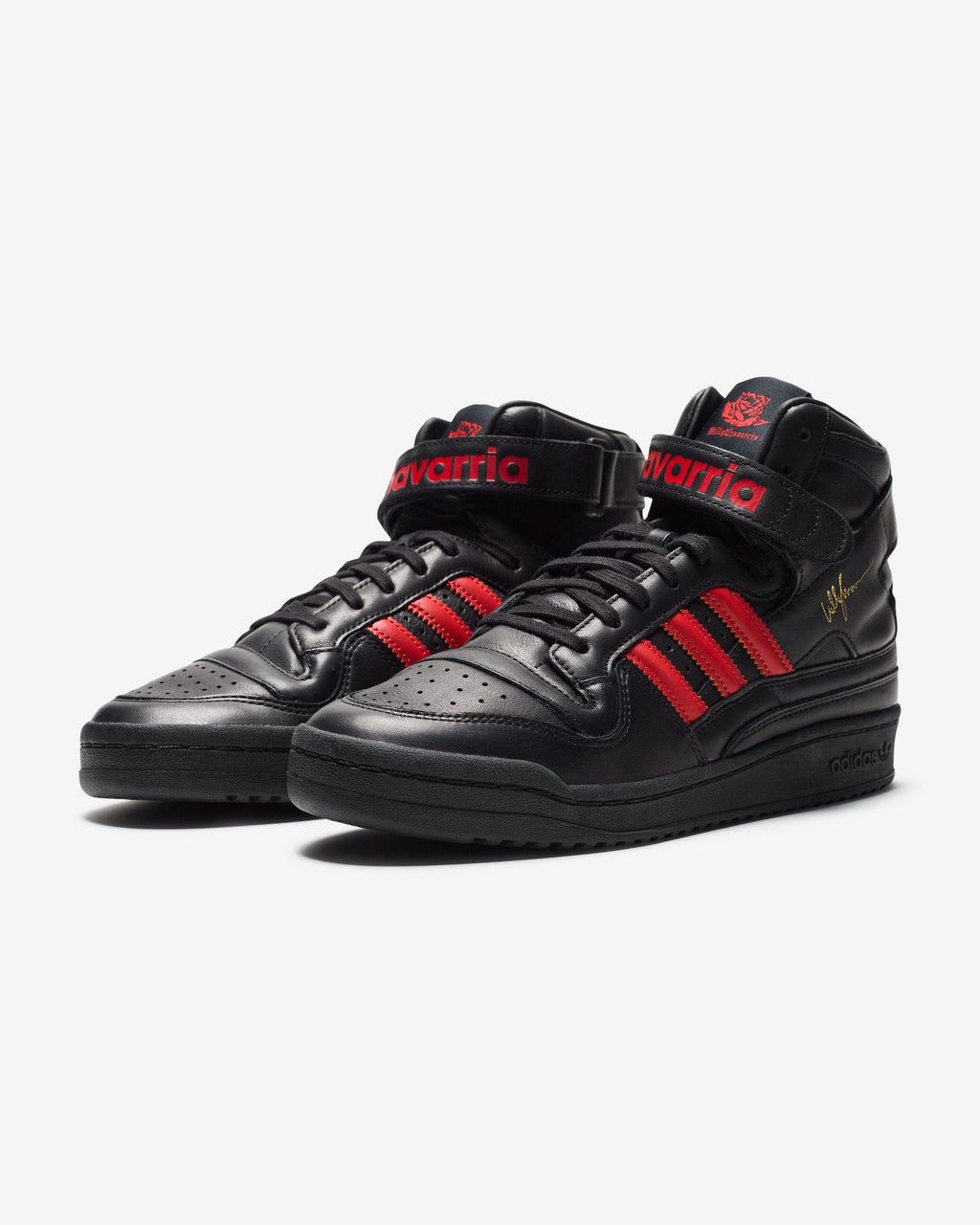 ADIDAS X WILLY CHAVARRIA FORUM 84 HI - CBLACK/ RED - ADIDAS X WILLY CHAVARRIA FORUM 84 HI - CBLACK/ RED