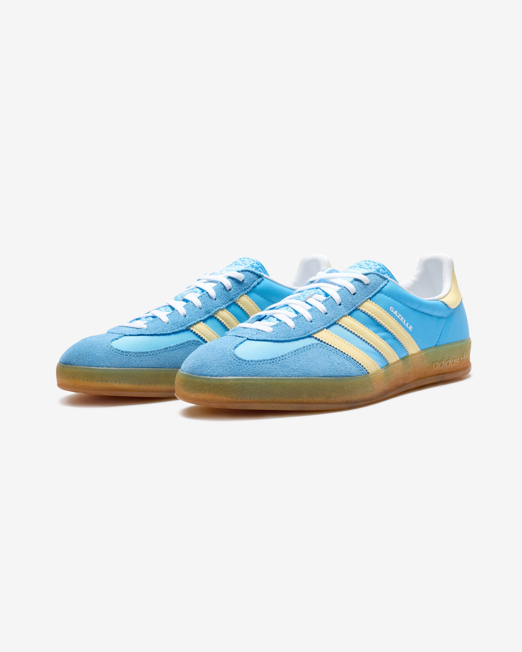 ADIDAS WOMEN'S GAZELLE INDOOR - SEBLBU/ ALMYEL/ FTWWHT - ADIDAS WOMEN'S GAZELLE INDOOR - SEBLBU/ ALMYEL/ FTWWHT