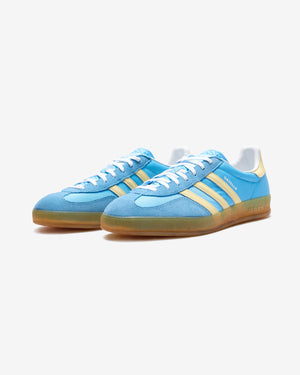 ADIDAS WOMEN'S GAZELLE INDOOR - SEBLBU/ ALMYEL/ FTWWHT