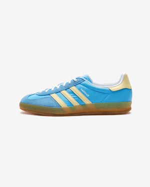 ADIDAS WOMEN'S GAZELLE INDOOR - SEBLBU/ ALMYEL/ FTWWHT