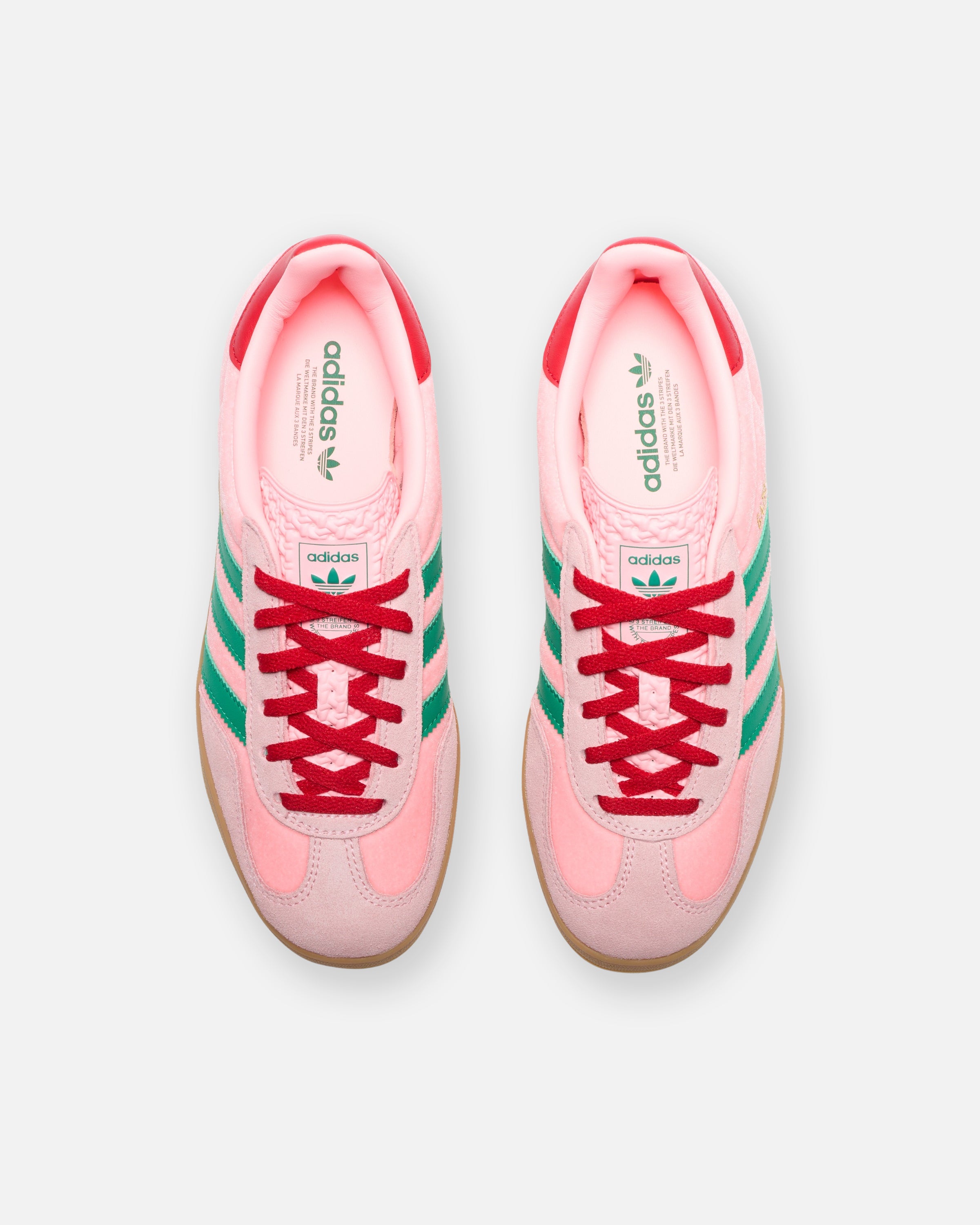 ADIDAS WOMEN'S GAZELLE INDOOR - COUGRN/ GLOPNK