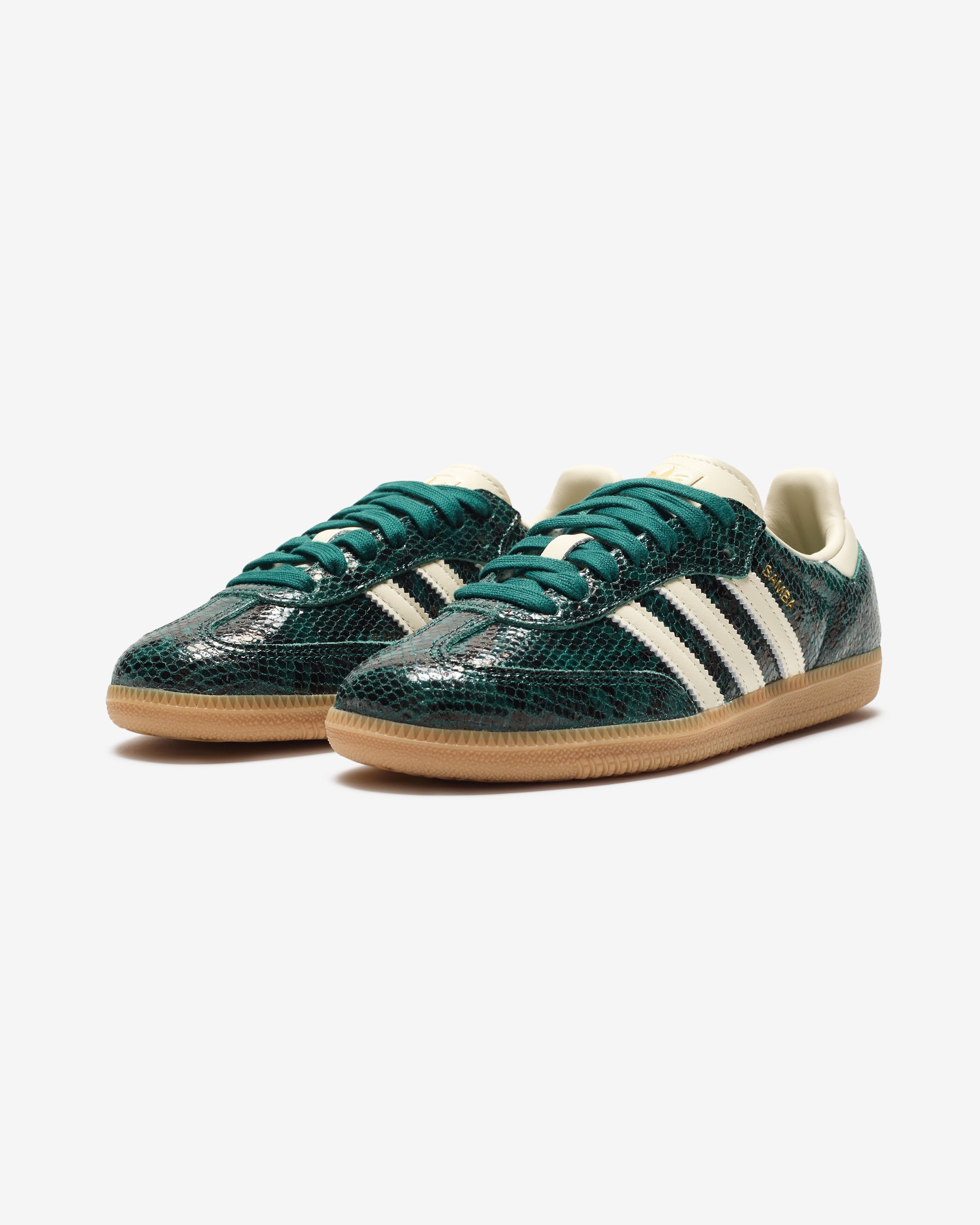 ADIDAS WOMEN'S SAMBA OG - CREWHT/ CGREEN