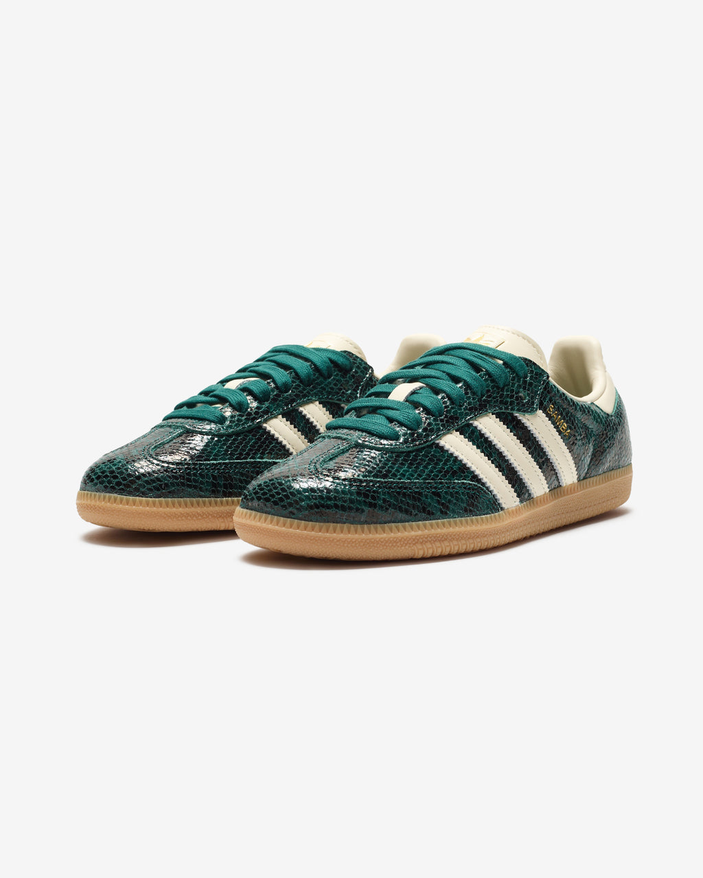 ADIDAS WOMEN'S SAMBA OG - CREWHT/ CGREEN - ADIDAS WOMEN'S SAMBA OG - CREWHT/ CGREEN